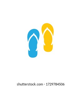 Slipper icon vector flat design