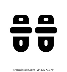 slipper icon. vector glyph icon for your website, mobile, presentation, and logo design.