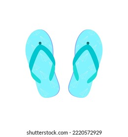 Slipper isolated on a white background. Footwear. Fashion. Flat style