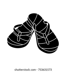 slipper isolated vector icon