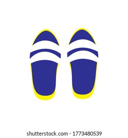 Slipper logo design vector templat
