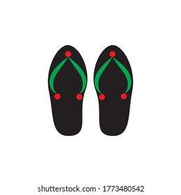 Slipper logo design vector templat
