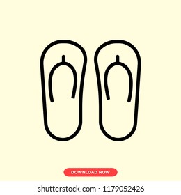 Slipper modern vector style. Slipper icon concept. Slipper icon for web and app.