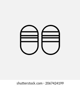 Diseño de icono de línea de arena