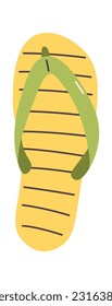 Slipper Shoe Fashion Vector Illustration