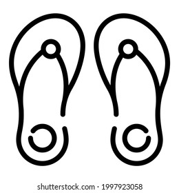 Slipper, Schuhzeilensymbol, Vektordesign usa Unabhängigkeit Tag Symbol.