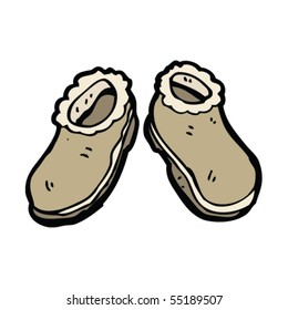caricatura de zapatillas