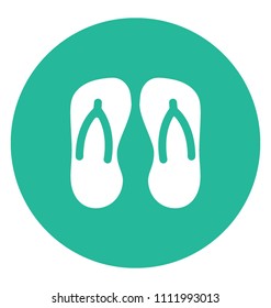 Slippers Flat Colored Icon