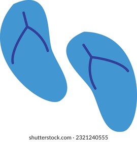 Slippers flip flops Summer vibes elements
