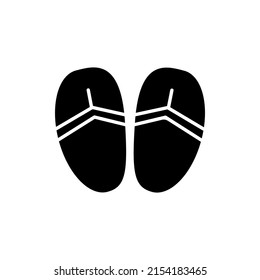 slippers flipflop icon vector sign symbol illustration