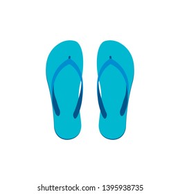 Slippers. Flipflops. Vector illustration. Isolated.