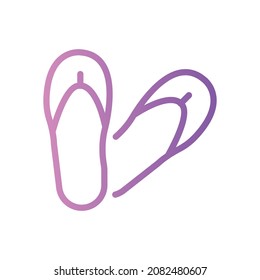 slippers gradient icon White Background