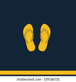 Slippers icon.