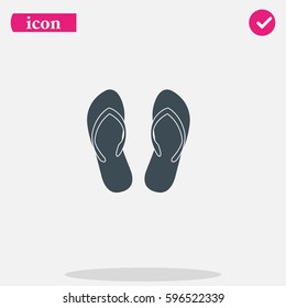 Slippers icon.