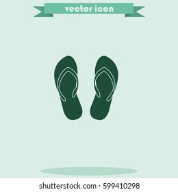 Slippers icon.