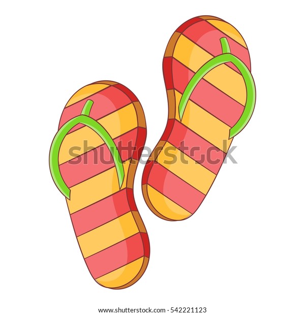 Slippers Icon Cartoon Illustration Slippers Vector Stock Vector ...