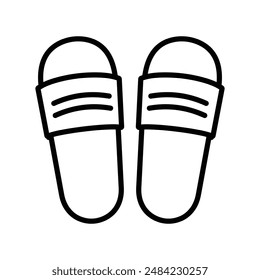 Slippers icon design in filled and outlined style