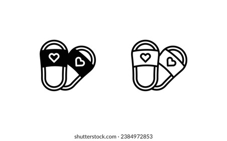 Diseño de icono de deslizadores con ilustración de fondo blanco