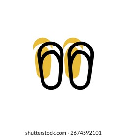 Hausschuhe Symbol ist mit einem leicht erkennbaren Schatten Farbschema entworfen. Dieses Symbol eignet sich für eine Vielzahl visueller Anforderungen, wie z. B. digitale Medien oder andere Grafikdesign-Projekte