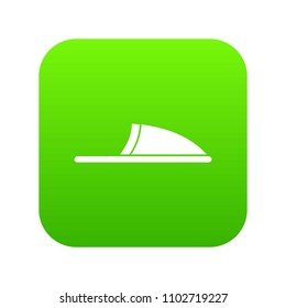 Slippers icon digital green for any design isolated on white vector illustration