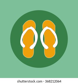 Slippers icon, eps 10