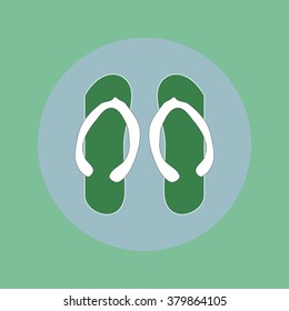 Slippers icon, eps 10