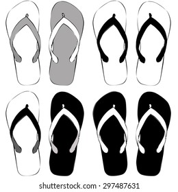 slippers icon illustration