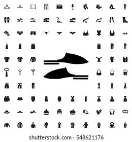 slippers icon illustration isolated vector sign symbol
