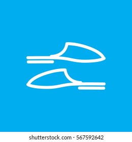 slippers icon illustration isolated vector sign symbol