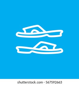slippers icon illustration isolated vector sign symbol