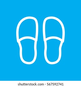 slippers icon illustration isolated vector sign symbol