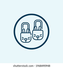 Icono de las zapatillas aisladas en el fondo blanco de la colección de hoteles. Icono de Zapatillas de moda y moderno Símbolo de Zapatillas para logotipo, web, aplicación