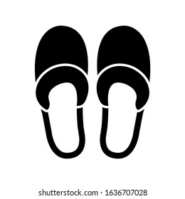 Slippers icon, logo isolated on white background