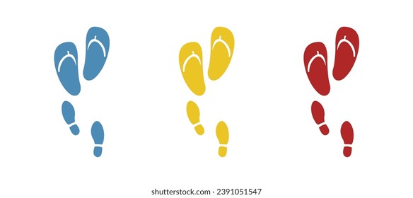 slippers icon on a white background, vector illustration