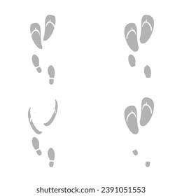 slippers icon on a white background, vector illustration