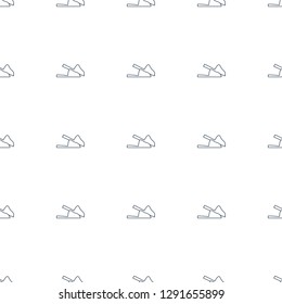slippers icon pattern seamless white background. Editable line slippers icon. slippers icon pattern for web and mobile.