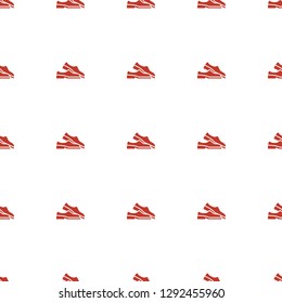 slippers icon pattern seamless white background. Editable filled and line slippers icon. slippers icon pattern for web and mobile.