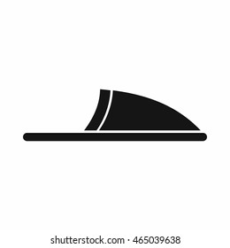 Slippers icon in simple style isolated on white background. Wear symbol