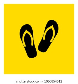 slippers icon vector