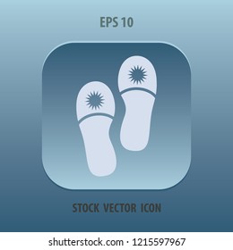 Slippers icon, vector design element