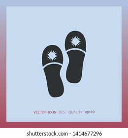 Slippers icon, vector design element
