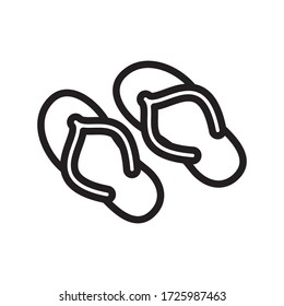 slippers icon vector eps trendy design template logo signage illustration clip art