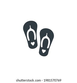 slippers icon vector eps trendy design template logo signage illustration clip art