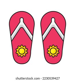 slippers icon vector illustration - EPS 10