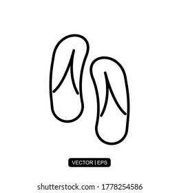 slippers icon vector illustration logo template for many purpose.