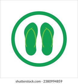slippers icon vector illustration logo design