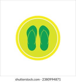 slippers icon vector illustration logo design