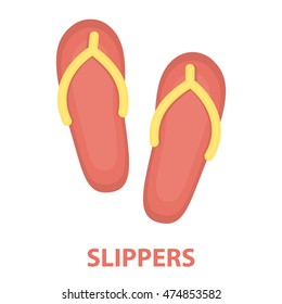 Slippers icon of vector illustration for web and mobile