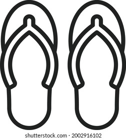 Slippers icon vector image. Can also be used for Clothes and Accessories. Suitable for mobile apps, web apps and print media.