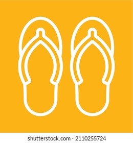 Slippers icon vector image. Can also be used for Clothes and Accessories. Suitable for mobile apps, web apps and print media.